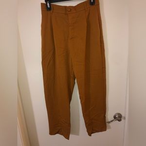 Zara Mustard cigarette pants